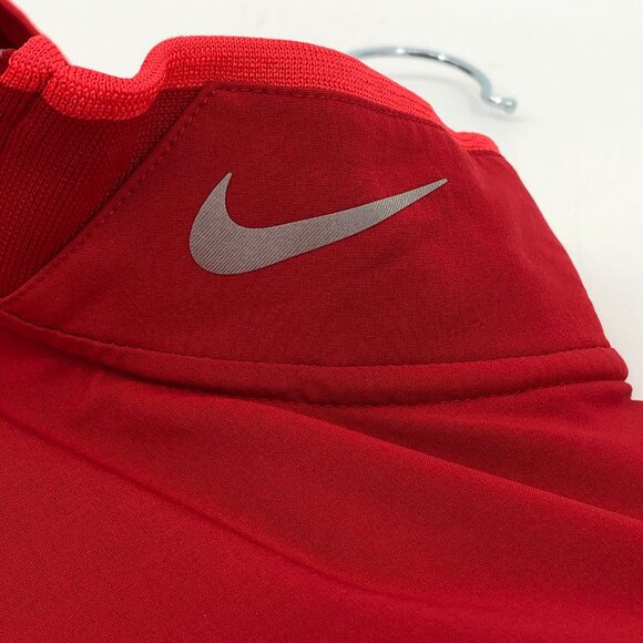 Nike Red Quarter Zip Lightweight Jacket | Men's Size L - Picture 5 of 6